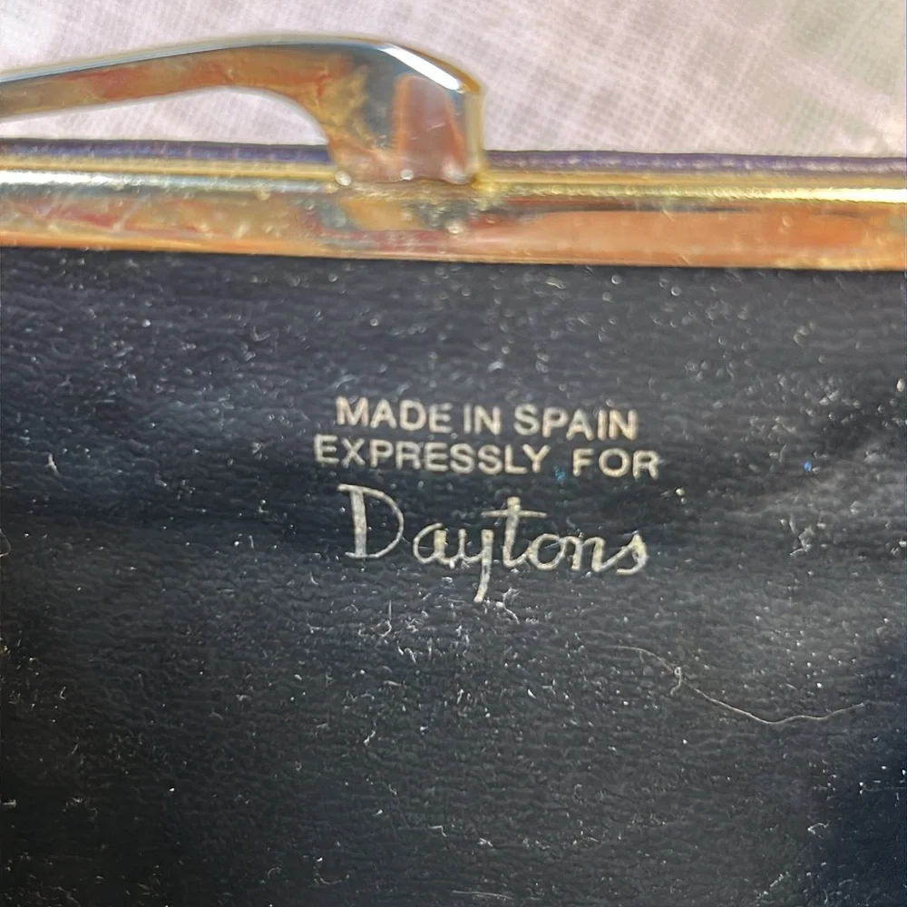 Daytons made in Spain super soft glove leather coin pouch vintage